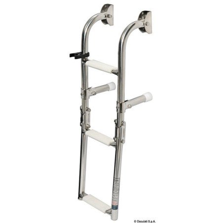 Echelle repliable AISI 316 très étroite 3 marches