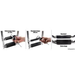 Echelle sous plate-forme coulissante extra large 4 marches XL Oscul...