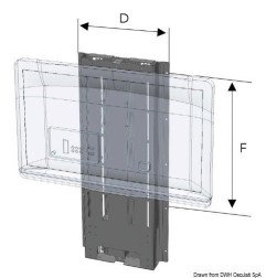 Supports TV UP-DOWN TV-LIFT 750 mm 12 V Noval - UP-DOWN TV-LIFT - d...