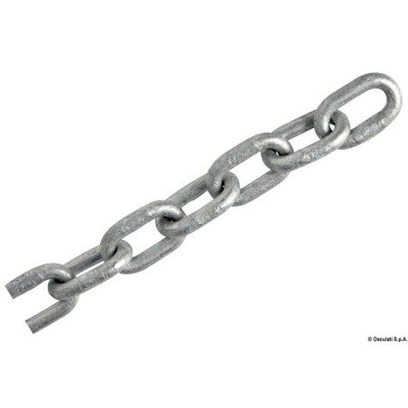 Chaîne galvanisée à maille liège 10 mm x 50 m Osculati - Chaîne à m...