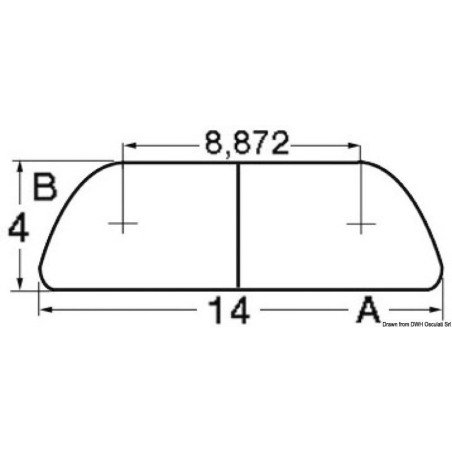 Profilé demi-rond AISI 316 14 mm (commande minimum 12m)
