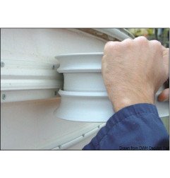 Seulement défense de quai PVC gris 33 mm 24 mètres