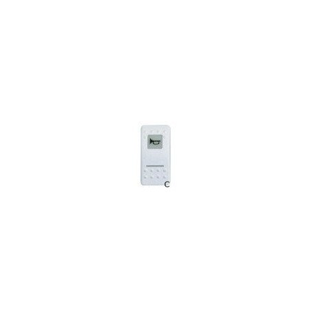 Bascule symboles lumineux Flap blanche C Carling Technologies - Bas...