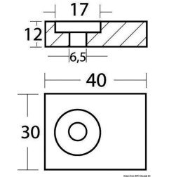 Anode plaque zinc