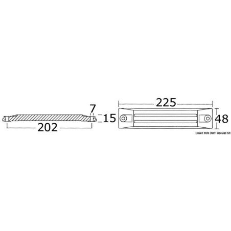 Anode plaque magnésium 75/225 HP