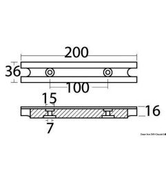 Anode barre zinc pour Yamaha et Mariner Osculati - Barre pour Yamah...