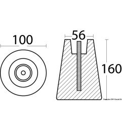 Anode de mouillage avec Câble de fixation