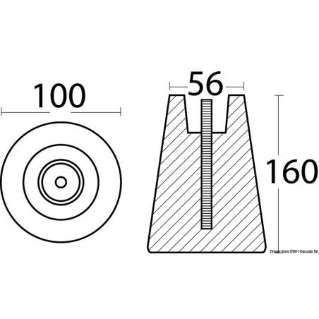 Anode de mouillage avec Câble de fixation