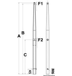 chandelier AISI 316 740 mm