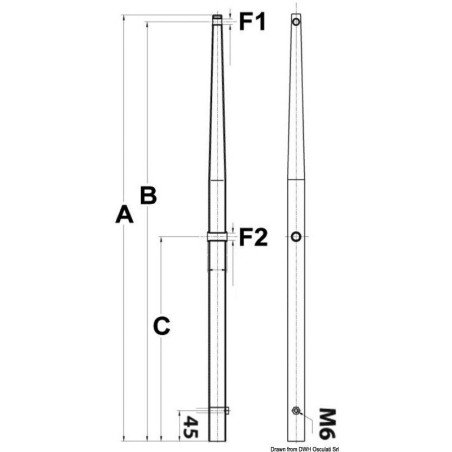 chandelier AISI 316 610 mm