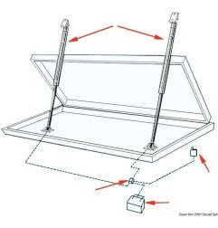 Actionneur double 24 V 450 mm