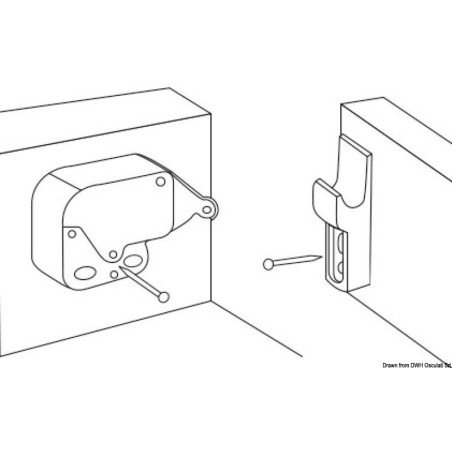 Fermeture petites portes inox/ABS