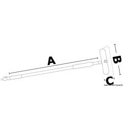 Balai-brosse télescopique Mafrast 5 inclinaisons 117/180cm