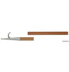 Gaffe laiton chromé + bois 200 cm