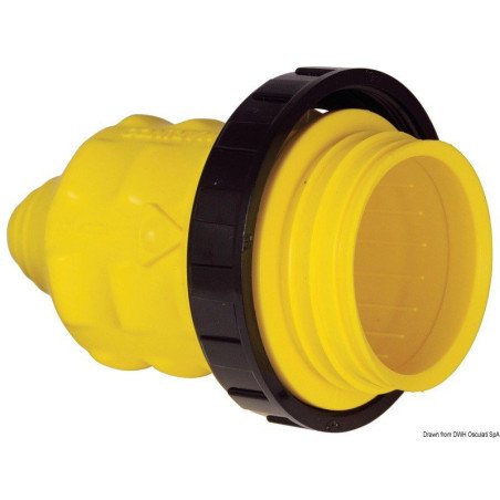 Capuchon jaune x fiche 30 A Marinco - Fiches et prises de courant M...