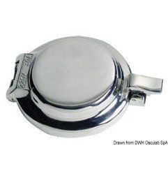 Prise inox ronde 30 A 220 V Osculati - Série de prises + fiches éta...