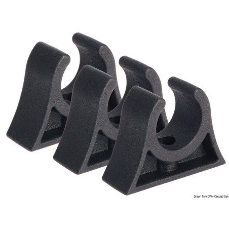 Clip noir pour tubes 22/24 mm
