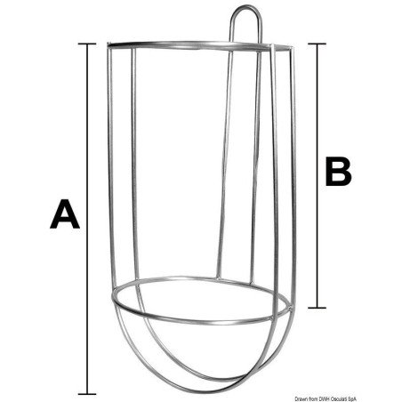 Porte pare-battage à panier 170 mm