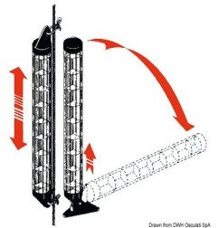 Réflecteur radar Super compact à hisser hauban/étai
