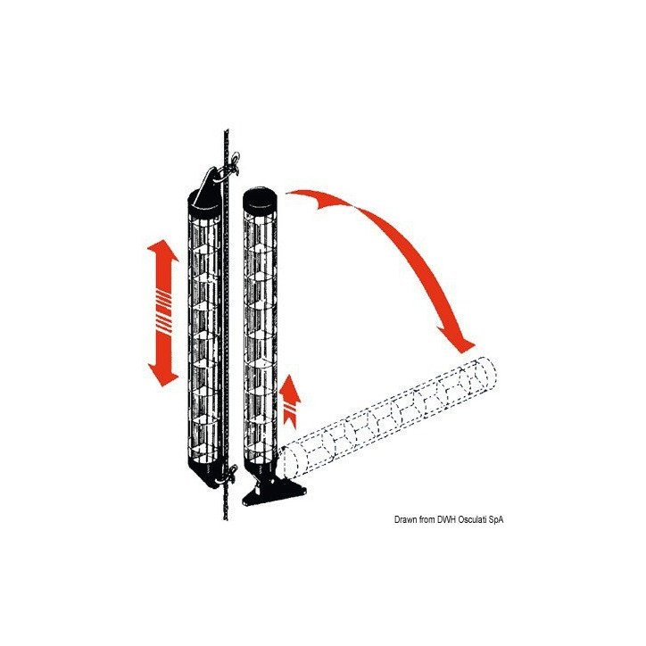 Réflecteur radar Super compact à hisser hauban/étai