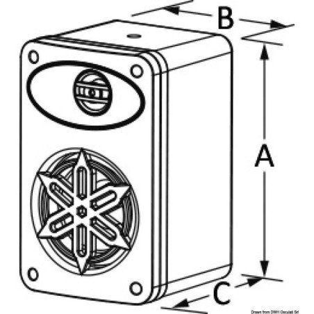 Haut-parleurs 2 voies x intérieur 4 -2x120W blanc