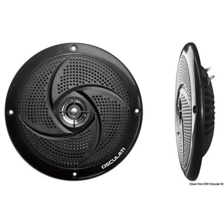 Enceintes double cône ultra slim 6,5 - noir