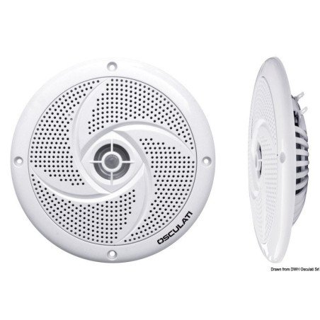 Enceintes double cône ultra slim 5,25 - blanc