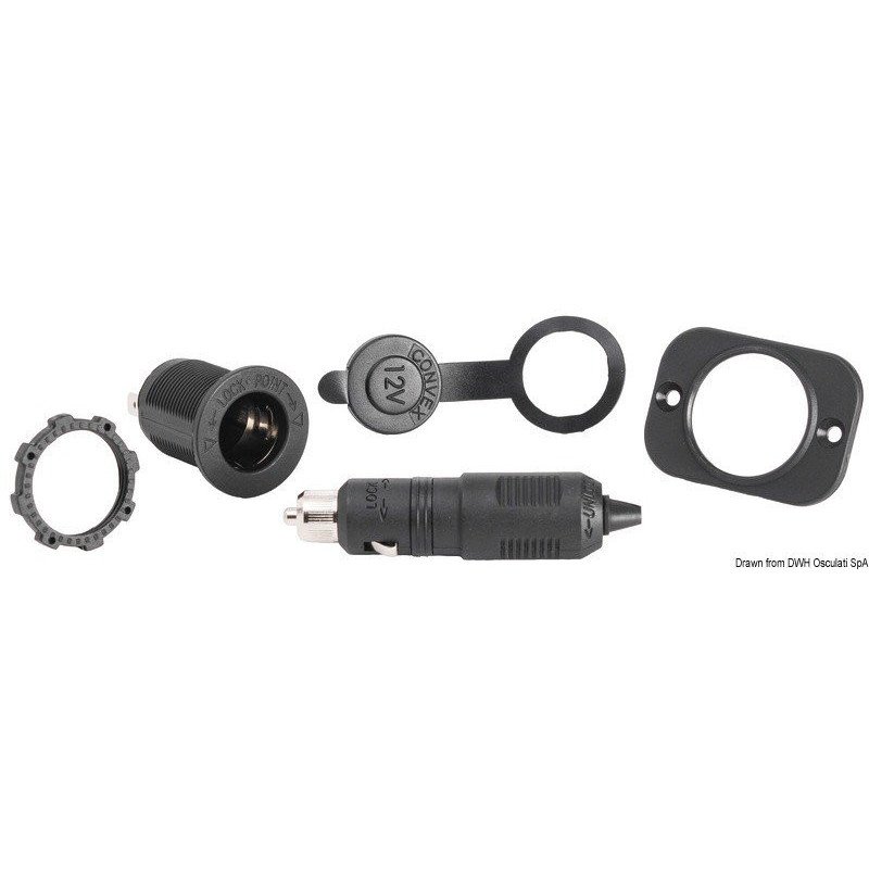Kit prise de courant + fiche Osculati - Prise de courant + fiche en...