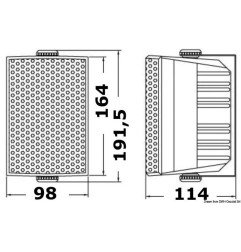 Cabinet stereo 2-way speakers black
