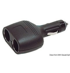 Double prise d'alimentation 12 V Osculati - Double prise d'alimenta...