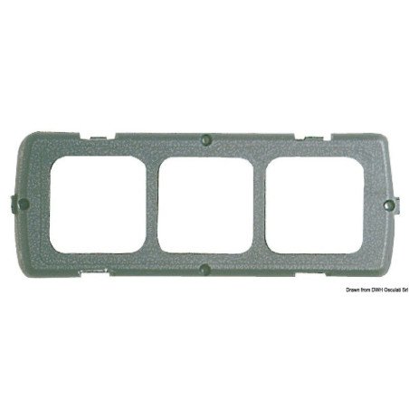 Kit pour montage triple gris foncé CBE - Matériel électrique modul...