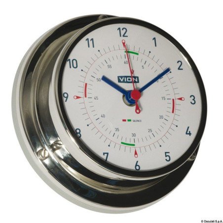 Horloge quartz Vion A80 MIC chromé radio sect silence