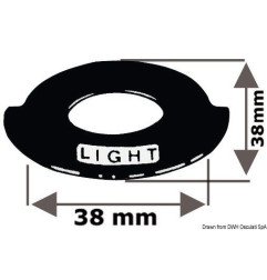 Etiquette en aluminium Nav. light Osculati - Etiquette autocollant...