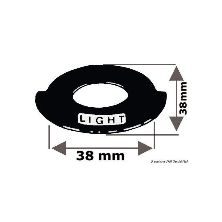 Etiquette en aluminium Panel light