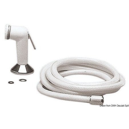 Douchette Utility téléphone tuyau PVC 4 m Osculati - Douchette à ma...