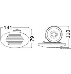 Avertisseur à encastrer blanc 112 dB