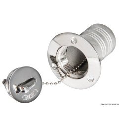 Bouchon laiton chromé FUEL 38 mm