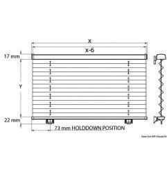 OCEANAIR Skysol Motion rideau plissé 550 x 640 mm OceanAir - Rideau...