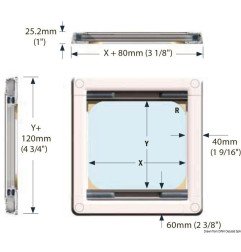 Rideau occultant + moustiquaire Pleated Screen pour Bomar 1039W