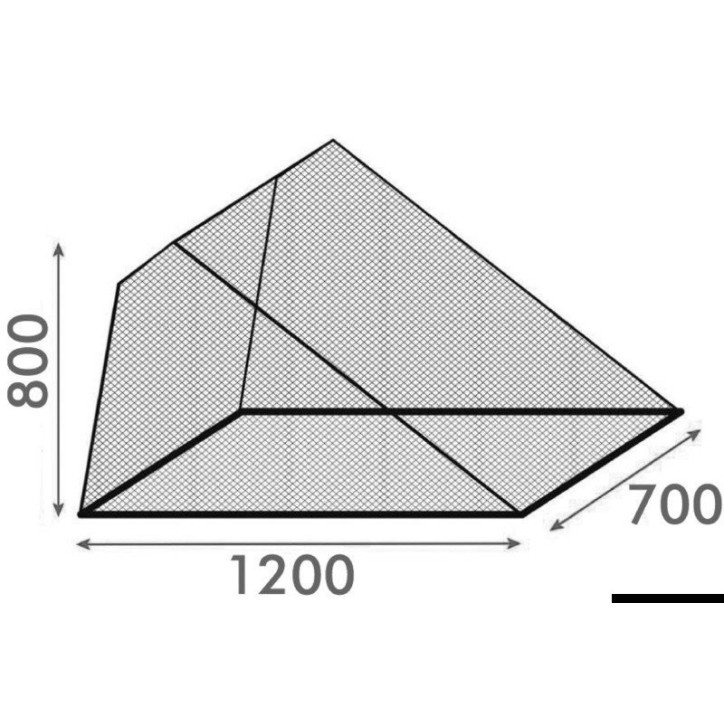 Rideau anti-moustiques panneau pour extérieur 700x1200mm
