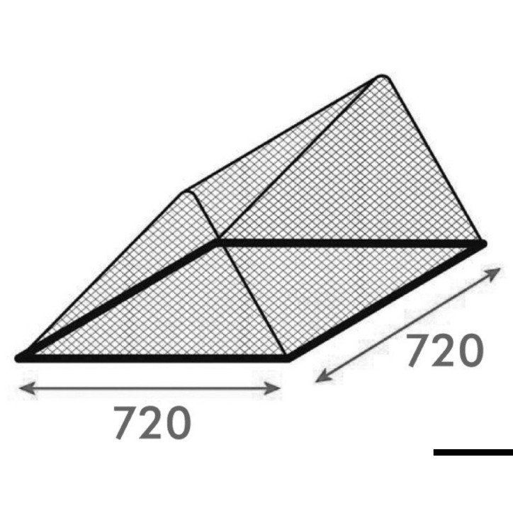 Rideau anti-moustiques panneau pour extérieur 720x720 mm