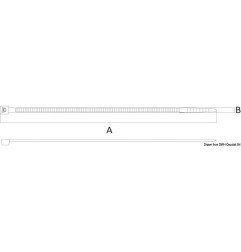 Collier de serrage thermorésistant 290 mm