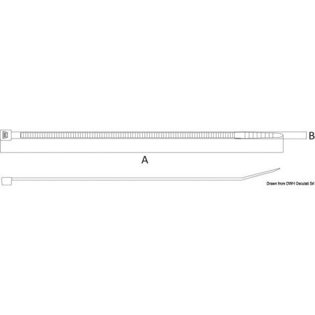 Collier de serrage thermorésistant 200 mm