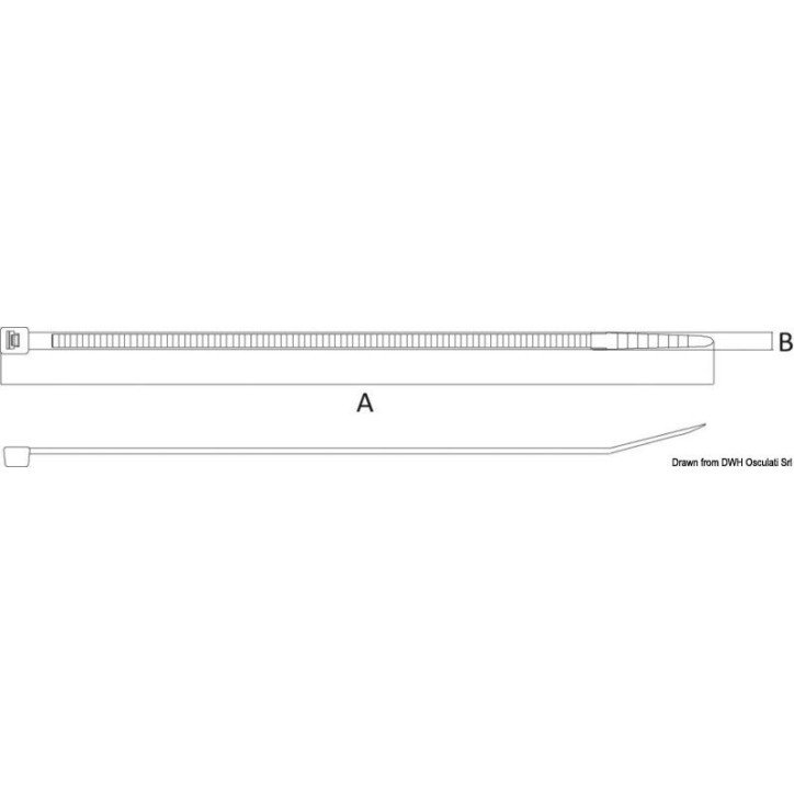 Collier de serrage thermorésistant 140 mm