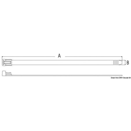 Collier réouvrable nylon blanc 2 cm