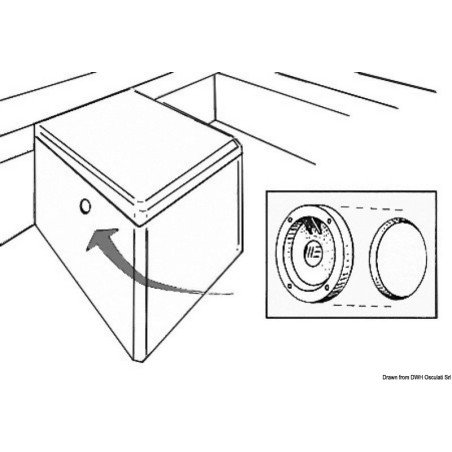 trappe coupe-feu Fire Port plastic blanc