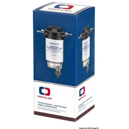 Filtre essence + séparateur eau/carburant 200-406 l/h
