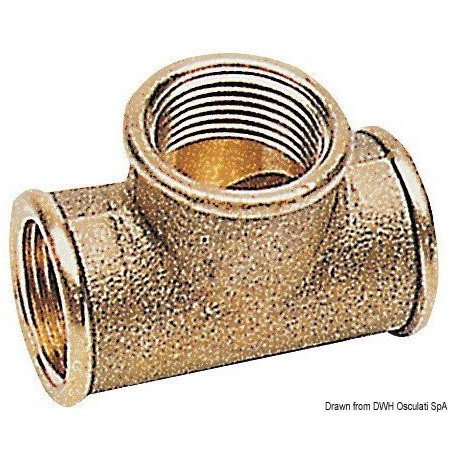 Raccord T laiton 1/4"