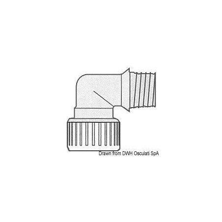 Coude laiton 1/2 Hydrofix femelle/mâle