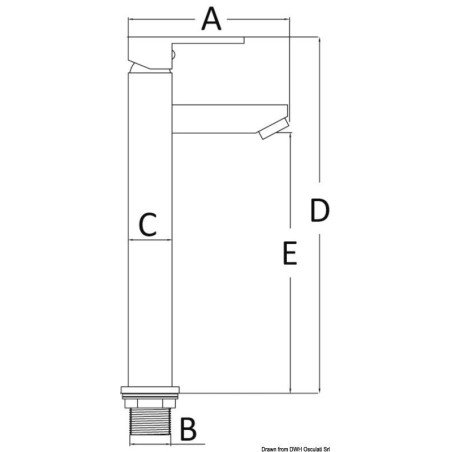 Robinet lavabo haut Square